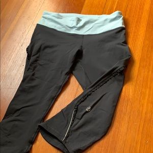 Lululemon knee length Fast and Free Crop, size 4